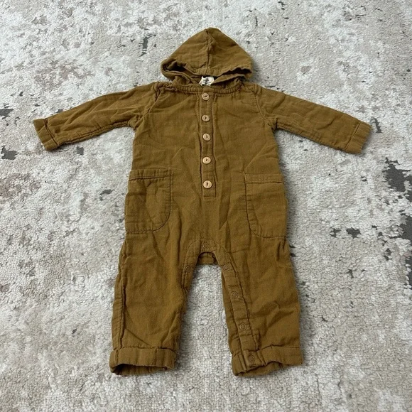 City Mouse Baby Hoodie One Piece Outfit Size 6-9 Months - Picture 1 of 4